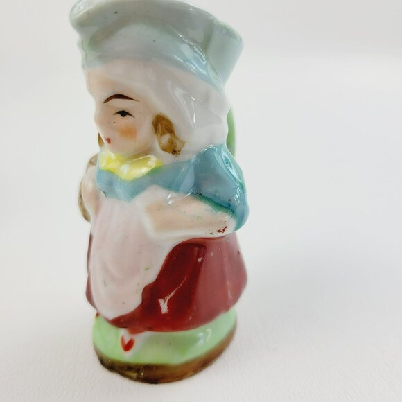 Miniature Colonel Couple Figurine Pitchers, Vintage 1945-52 Occupied Japan, Smal - Picture 3 of 10